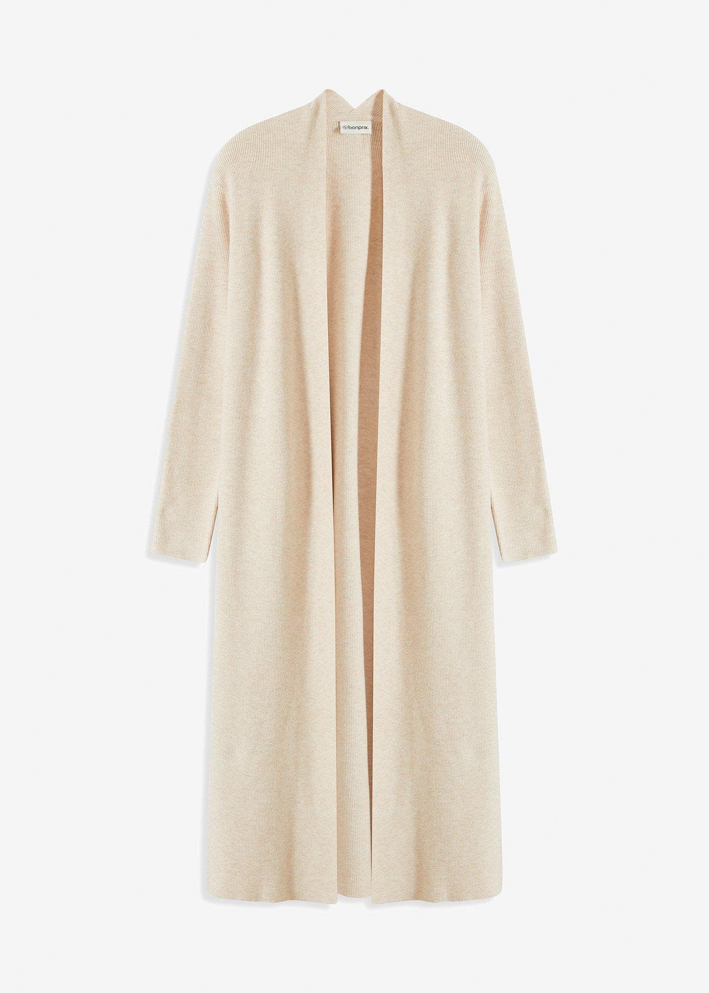 Lång cardigan med viskos
