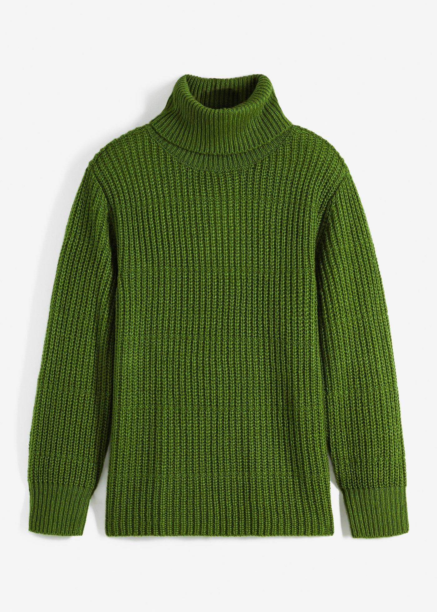 Stickad polotröja