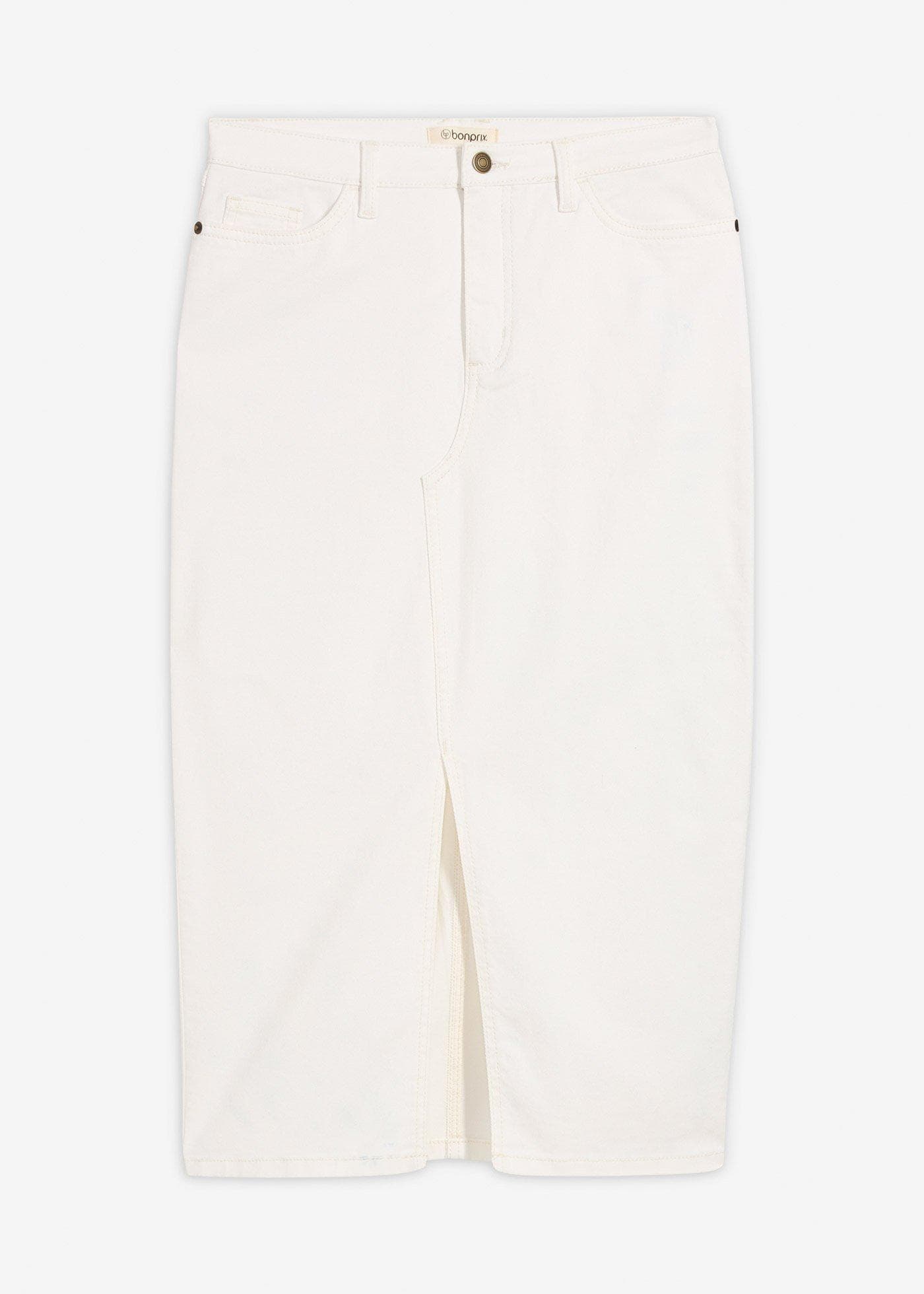 Jeanskjol i midilängd