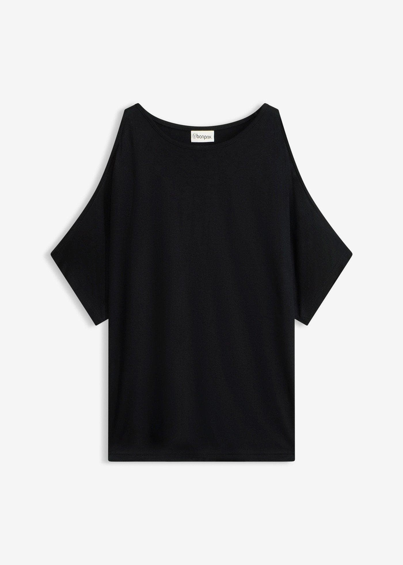 Cold shoulder-topp i viskos
