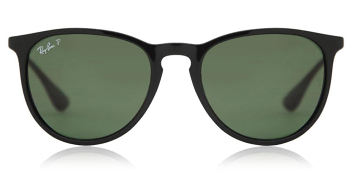 Ray-Ban RB4171 Erika Polarized 601/2P 54 Svarta Solglasögon Kvinna