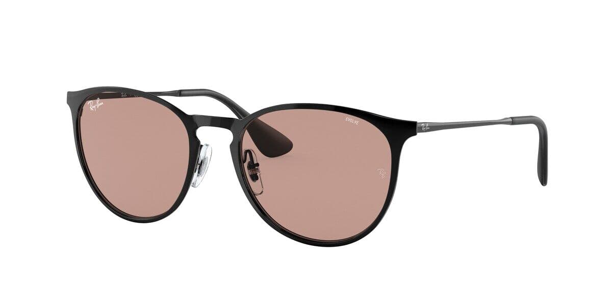 Ray-Ban RB3539 Erika Metall 002/Q4 54 Svarta Solglasögon Kvinna