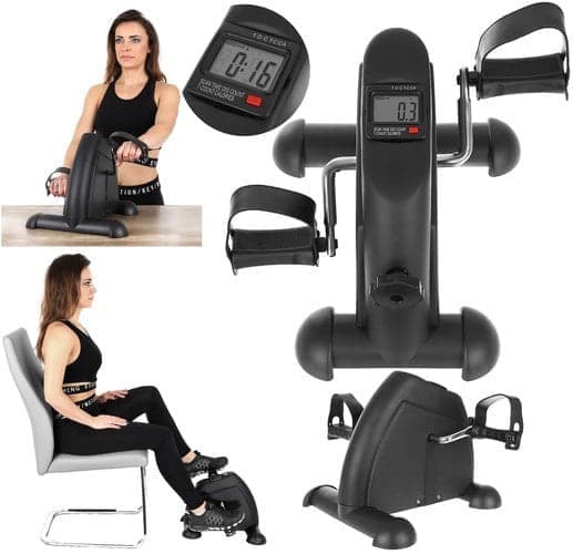 Rehabiliteringscykel arm- och bentränare 2-i-1 med LCD, 100 kg