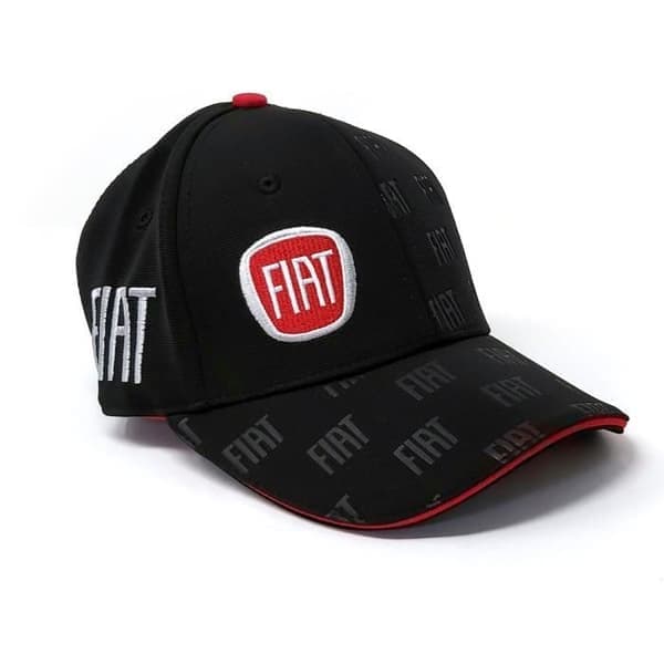 Keps - FIAT - Officiell - Svart - Böjd Skärm - Modeaccessoar