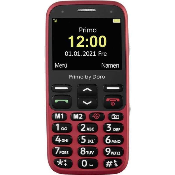 Primo by DORO 368 Mobiltelefon för seniorer Röd SOS-knapp