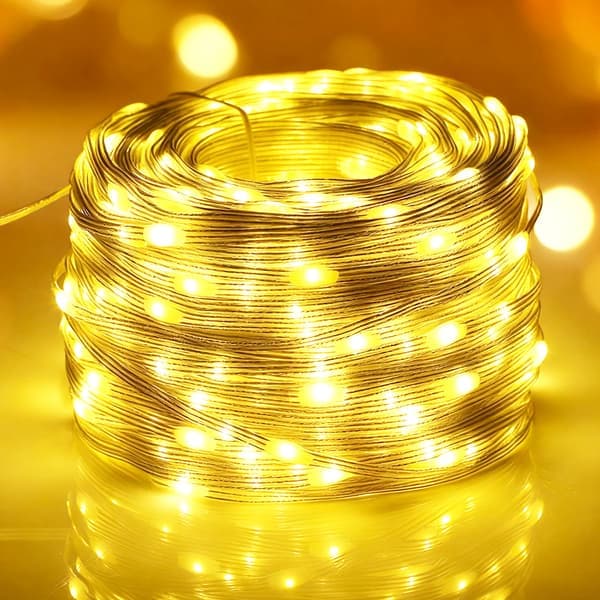 LED ljusslinga utomhus - Ljusslang - 50 m 500 LED - IP65 Vattentät - EU-kontakt 12 V - Flexibel plastkapsling - Varmvit
