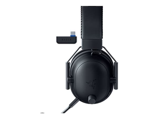 Razer BlackShark V2 PRO - För PlayStation - headset - fullstorlek - Bluetooth/radiofrekvens 2,4 GHz - trådlös - svart