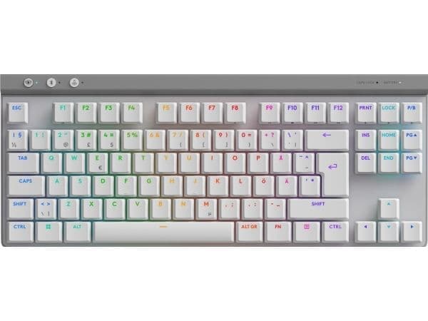 G515 LIGHTSPEED TKL taktil, vit (nordisk)