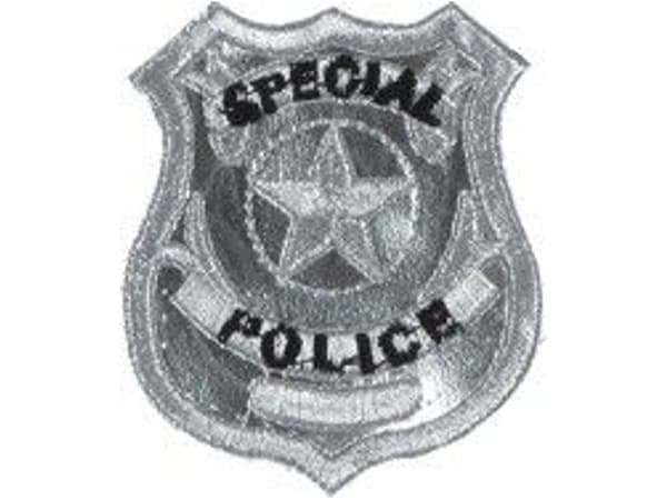 Polisskylt i tyg