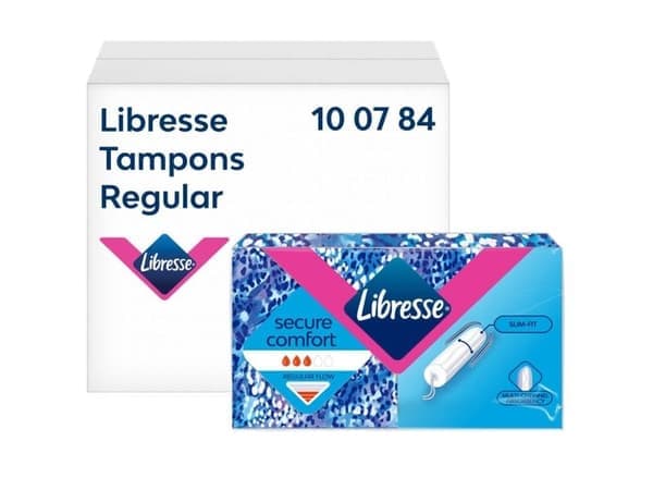 Hygienartiklar Tork Tampons Libresse Regular förpackning med 384 st