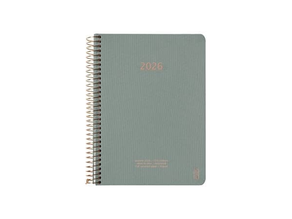 KOZO kalender 2026 A5, veckouppslag Aloe Vera