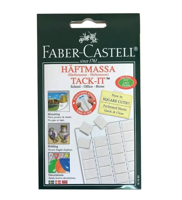 Hæftemasse Faber-Castell 50g hvid