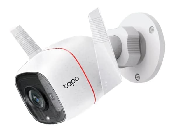 Tapo C310 - Nätverksövervakningskamera - utomhusbruk - dammtät/vattentät - färg (Dag&Natt) - 3 MP - 2304 x 1296 - 2304p - fast lins - ljud -