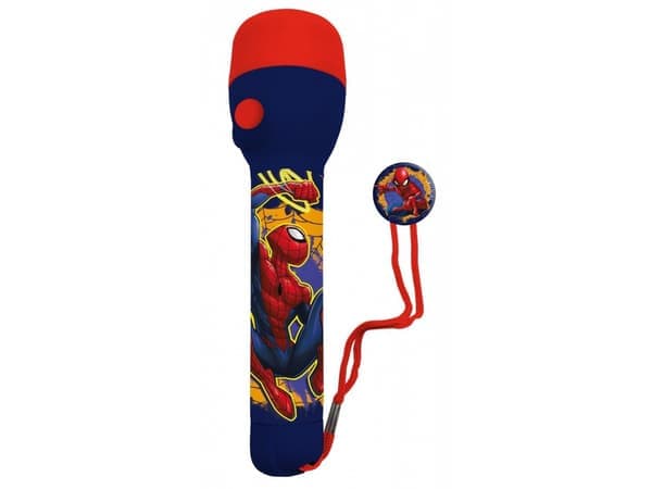 SPIDERMAN Ficklampa med LED-ljus