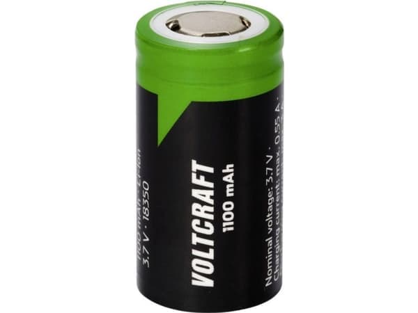 Voltcraft VC-18350 specialbatteri 18350 Flat-Top litium 3,7 V 1100 mAh (VC-16569880)