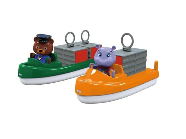 Aquaplay 2 containerfartyg m/figurer (8700000271)