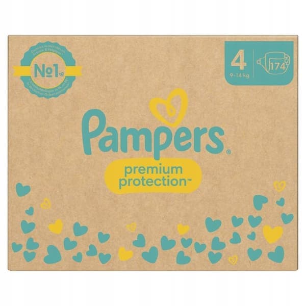 Pampers Premium Protection Storlek 4 (9-14 kg)
