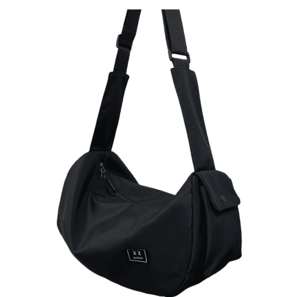 Sportgymnastikväska med stor kapacitet, Crossbody-reseväska Black