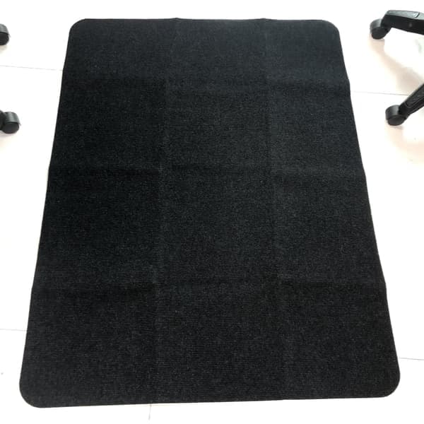 Golvskydd för trägolv, underlägg för kontorsstol, 20X90 cm Black
