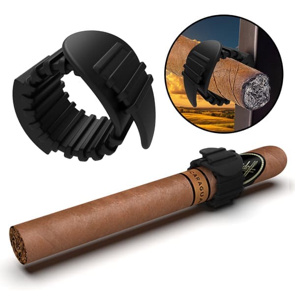 Silikon Magnetisk Cigarrhållare Clip - Svart, Utomhusbruk