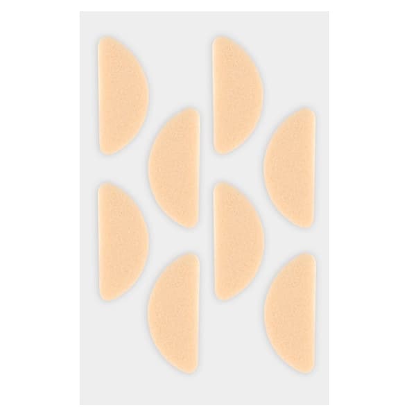 D-formade Nässkydd i Skum, Hudton, 10-pack - Halkfria, Tryckavlastande, Kompatibla med Glasögon