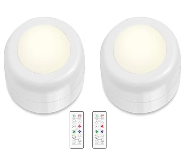LED-spotlight med fjärrkontroll 2-pack