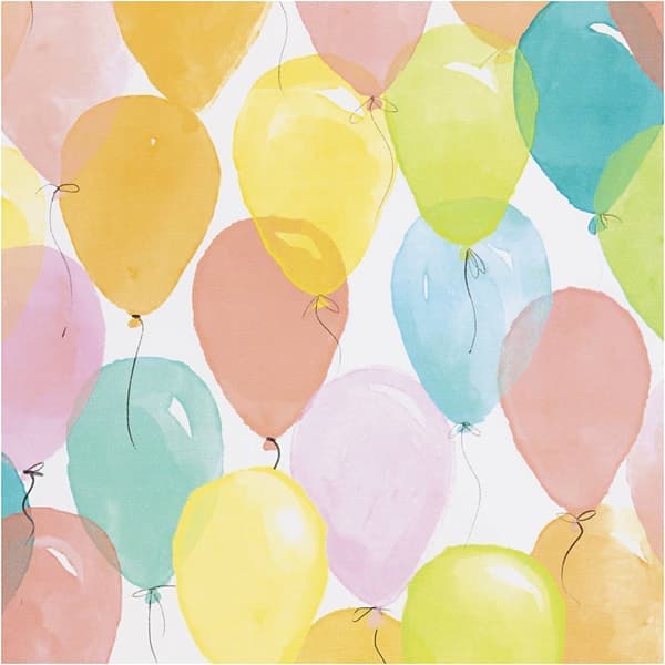 Presentpapper - B: 50 cm - Ballonger - 5 m