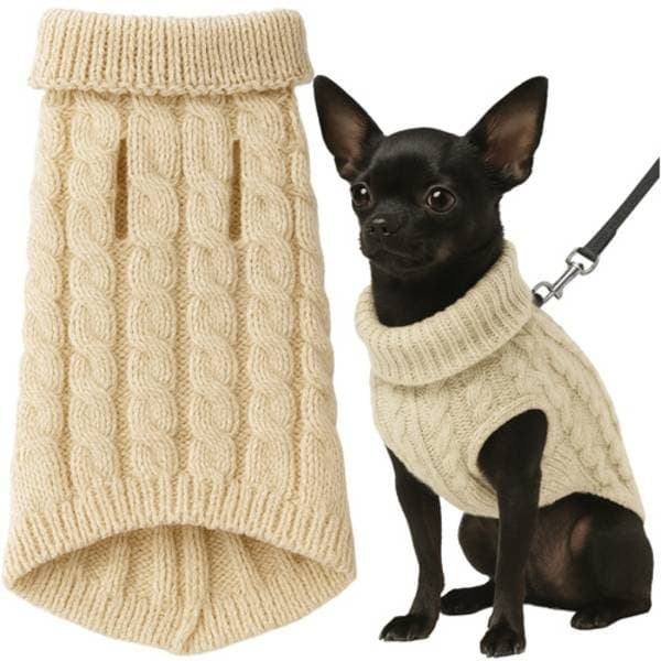 Hundtröja - Tröja för hund - S (Beige)