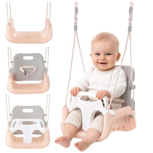 Babygunga 3-i-1 / Barngunga - Gunga för barn - Beige