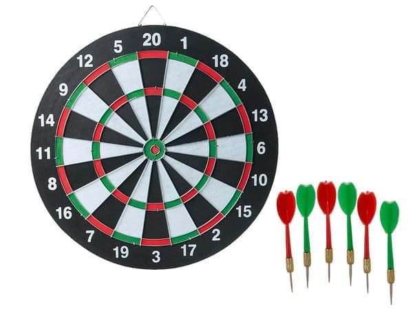 Darttavla med 6 Pilar - Piltavla - Dart