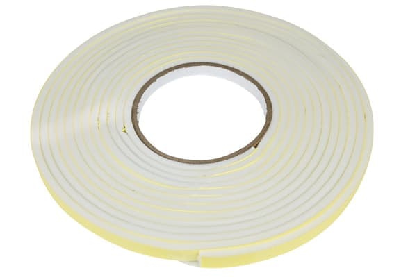 Tätningslist skum 9×5 mm 5,5 m vit