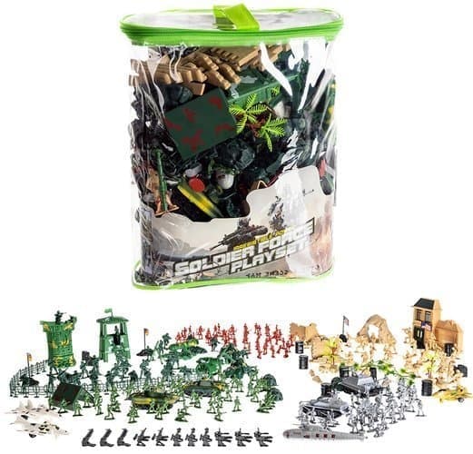 Leksakssoldater Set - Militärfigurer - Militärbas - 300-delar Figurer