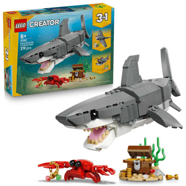 LEGO Creator Vildsint haj med skattkista 31381