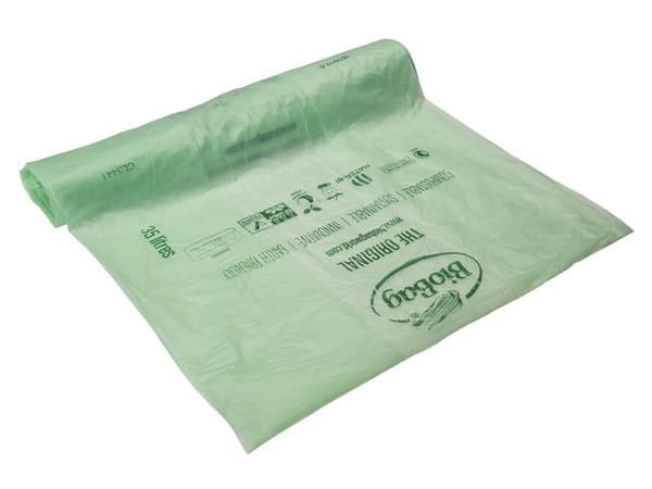 Insatspåse BIOBAG 35L 17my grön 40/rl