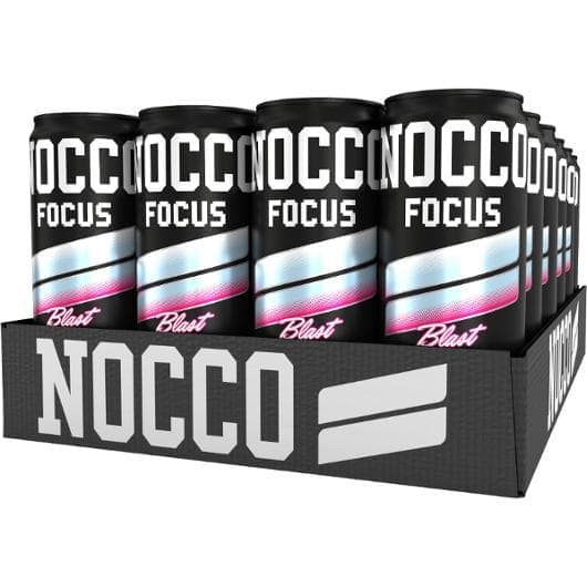 Energidryck NOCCO Foc3 Raspb.Bla 33cl 24st