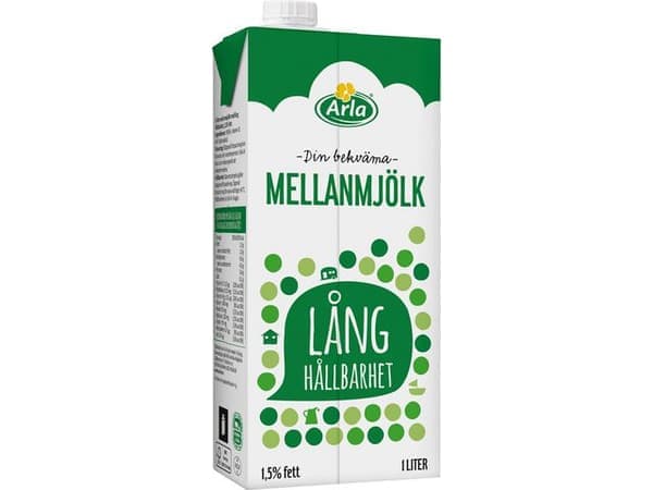 Mjölk ARLA lång hållbarhet 1L 10st