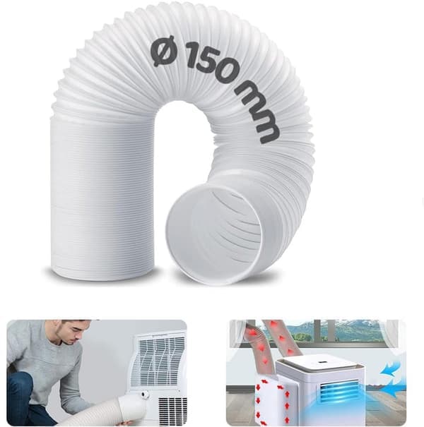 Flexibel frånluftsslang för luftkonditionering - Ytterdiameter Ø150mm - Frånluftsslang - Luftkonditioneringsslang - Universell mobil
