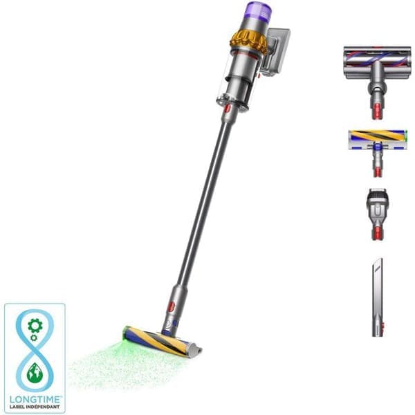 DYSON V15 Detect Absolute - Broom Dammsugare - Power 240 AW - Autonomi upp till 60 min - Borste med integrerat ljus