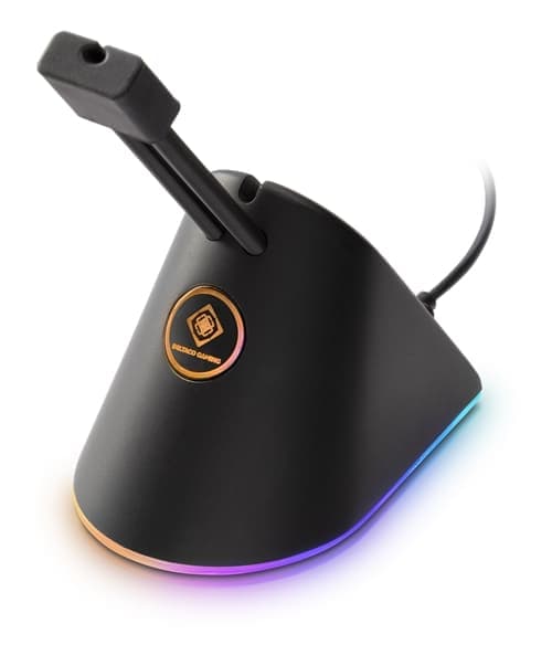 Deltaco Gaming RGB Mus Bungee för Mus Kabel - Svart/RGB