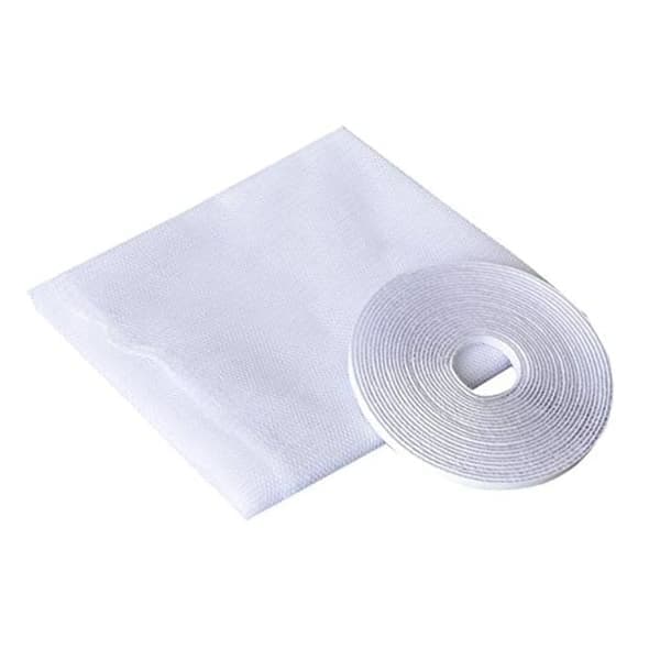 Myggnät Fönster - Gör-det-själv - 130x150 cm - Vit - Klippbar - Insektsavvisande