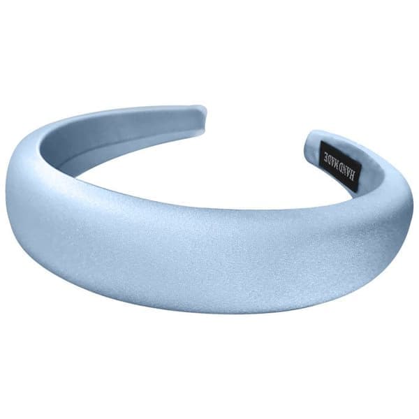 Hårband - AVIZAR - Stort - Satin Kuddad - Blå - Elegant och Bekväm