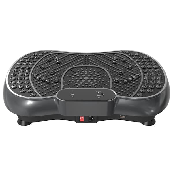 Vibrationsplattform för Hemmaträning, 99 Hastigheter, Bluetooth Högtalare, LED Touchpanel, 150 kg