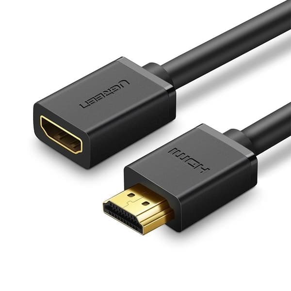 Ugreen kabel HDMI (hane) - HDMI (hona) 2.0 4K, 1m - Svart