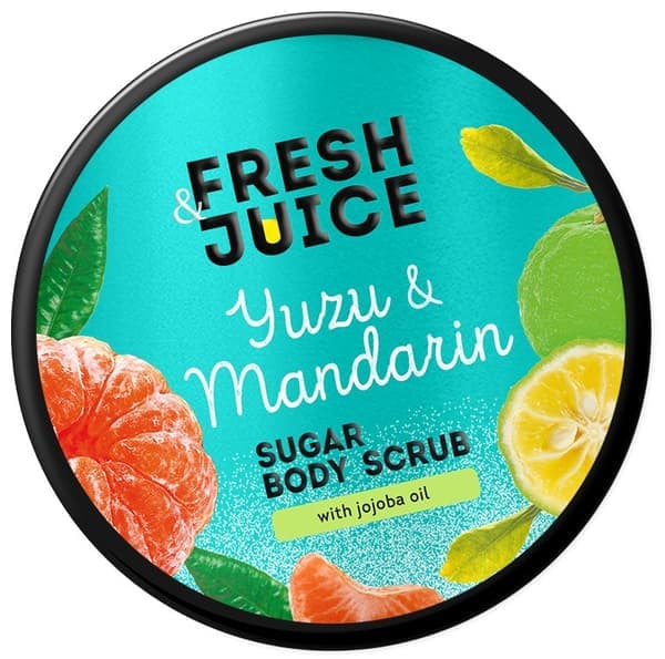 FRESH JUICE Yuzu och mandarinsocker kroppsskrubb 200 ml