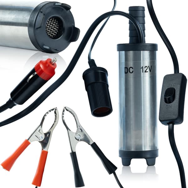 Elektrisk Branslepump 12V för Bil – Rostfritt Stal | 12 L/Min | Universal Anvandning