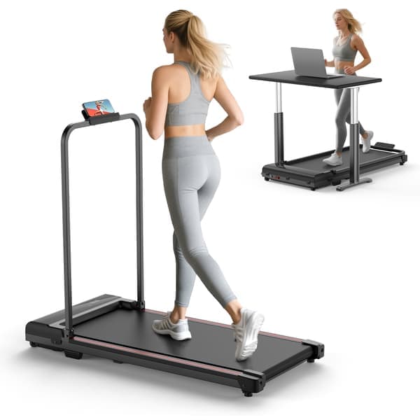 LUYATA 930iF Gåband under skrivbord – tyst walking pad för kontor, ultratunt 10,5 cm, max 120 kg
