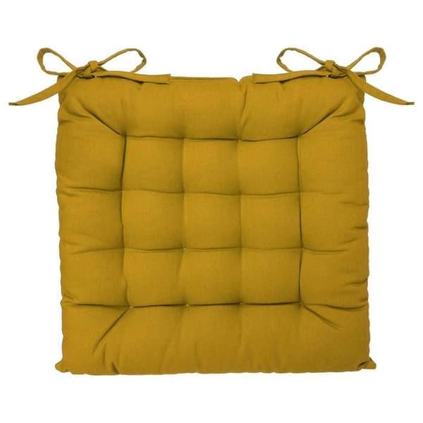 Gul stolskudde 38x38cm - Atmosphera Inredningsdesigner
