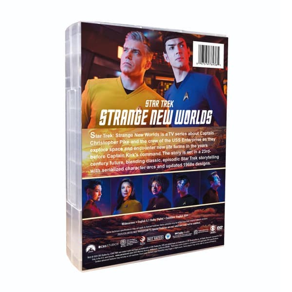 Original amerikansk TV-serie Star Trek: A New World - Säsong 1-3, 11 DVD-skivor med engelskt ljud och undertexter