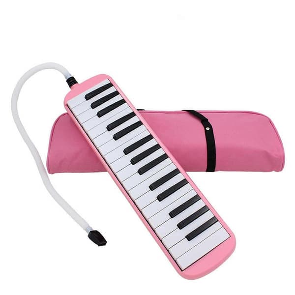 32-tangenters professionell melodica med mjuka långa slangar/korta munstycken/bärväska för hemövning LGL