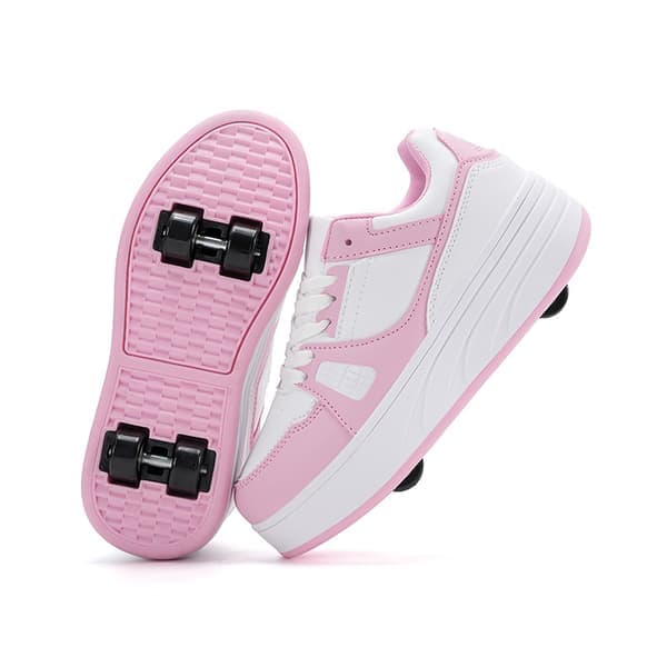 Rullskridskoskor för barn flickor pojkar avtagbara hjulförsedda modesneakers